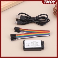 TMOY USB Logic Analyzer 24MHz 8 Channel Input Memory 24M/Seconds Logic Analyzer Debugger For ARM FPG