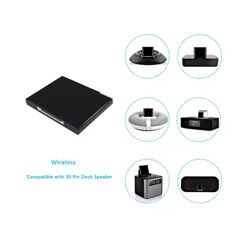 Bluetooth A2DP Music Receiver Audio Adapter for iPod iPhone 30Pin Dock Speaker Bose Sounddock Blueto