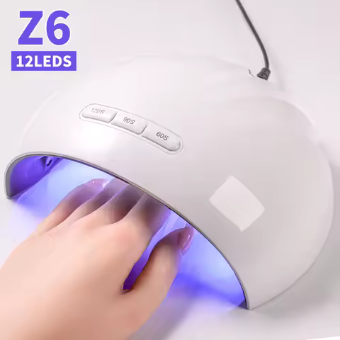 Professional UV Dryer 12 LED Nail Art Lamps With Auto Sensor 3 Timers For Nail Gel Polish Drying Nai