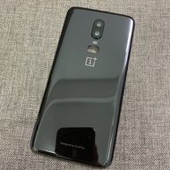 Oneplus6ด้านหลังสำหรับ Oneplus 6 One Plus กระจกปกหลังซ่อมเปลี่ยนโทรศัพท์ประตูกรณี + กล้องเลนส์โลโก้