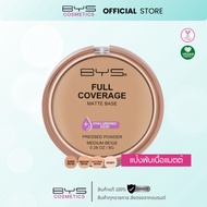 BYS Cosmetics Full Coverage Matte Base Pressed Powder 8 g. Puff Controls Oiliness