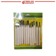 Sellery Wood Carving Tools Set 12 Lino Cut Tools Cukil Kayu Pahat Ukir