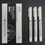 matallic Bruch penปากกาเขียนซองไปรษณีย์ ปากกากันน้ำ 2 หัว​ปากกา Marker ปากกาเขียน cd permanent ปากกา