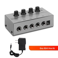 4 Kênh Mini Stereo Bộ Khuếch Đại Tai Nghe HA400 Siêu Nhỏ Gọn Với Bộ Chuyển Đổi Nguồn Điện EU/Mỹ Cắm