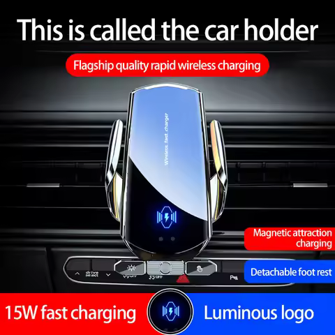 2022 new Q88 car wireless charger mobile phone holder detachable plug-in automatic induction opening