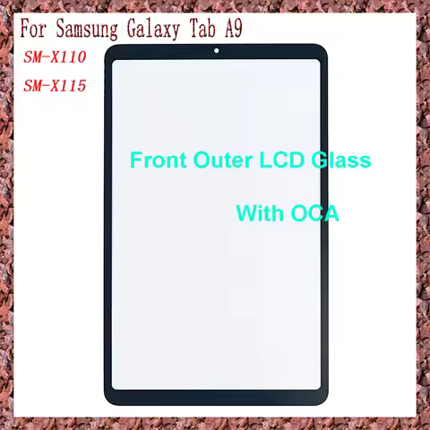 AAA For Samsung Galaxy Tab A9 X115 X110 SM-X110 SM-X115 Touch Screen Panel Tablet Front Outer LCD Gl