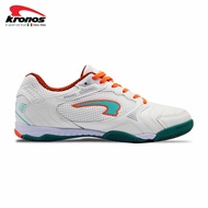 Kronos Men Mauro Futsal Turf Shoe (White/Orange)