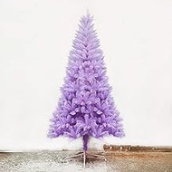6.8ft Purple Decoration Unlit Christmas Tree,With Metal Stand Feel-real Gradient Xmas Tree,For Traditional Christmas Indoor The New