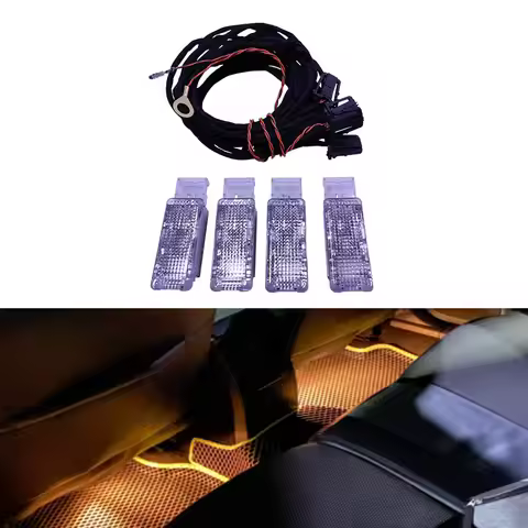 1Set OEM Original Footwell Light For Golf 6 Jetta MK5 MK6 Tiguan Passat B6 7L0 947 415 5ND 947 415 7