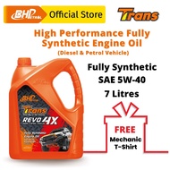 BHP Trans Revo 4X SAE 5W40 Fully Synthetic Engine Oil (7L) : (FOC Jersey)