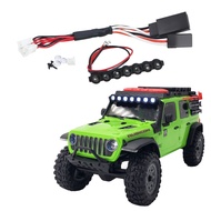 For SCX30 Plastic Roof Light LED Strip Lights Bar Spotlight Round Light For 1/30 RC  Crawler Car SCX