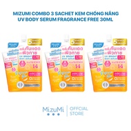 MizuMi Kem chống nắng UV Body Serum Fragrance Free 180 ml