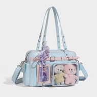 Japanese Bow ita bag Two-Dimensional JK Girl Uniform bag Sweet Cute One-Shoulder Messenger bag Polo 