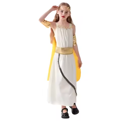 Girls Halloween Carnival Masquerade Ancient Greek Roman Goddesses Princess Myths Cosplay Costume Tog