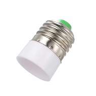 E27 to E14 Base Socket LED Light Lamp Bulb Adapter Converter Splitter (White)