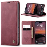 For iPhone 17 Pro Flip Matte Leather Casing For iPhone17 Air I Phone 17 17Pro 17ProMax 5G Phone Case