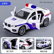 BMW Police Car Toy Children's Inertial Car Three-Door Opening Toy Car for Boys Racing Fire Truck Gif