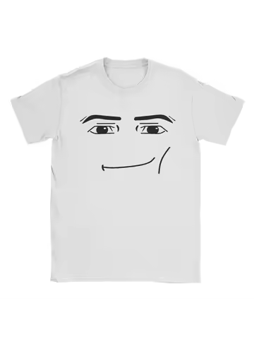 Summer Men's 3d Printed Interesting And Funny Face Pattern T-Shirt, Fashionable And Individual O-Col