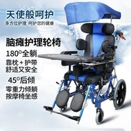 （READY STOCK）Children's Wheelchair Disabled Wheelchair Children Adult Folding Lightweight Hydraulic Trolley Children Scooter Wholesale