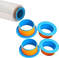 2 Pairs Stretch Wrap Dispenser, Shrink Wrap Handle, Stretch Wrap Holder Stretch Film Wrap for Shipping, Pallet, Packing and Moving Supplies, Plastic Hand Saver Fit for 3 Inch Core