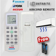 Daikin Acson York Remote ECGS01-i Replacement AC Controller Suitable For Daikin/York/Acson Air Conditioner Air Cond