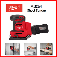 Milwaukee M18 BQSS-0 Quarter Sheet Sander 113 x 104 mm Anti Swirl Body Only