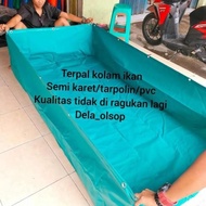 TERPAL KOLAM IKAN SEMI KARET/ORCHID UKURAN P 200 CM L 100 CM T 50 CM