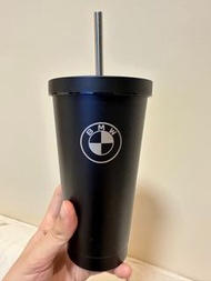 BMW 原廠 全新 不鏽鋼 保溫杯 隨行杯 含吸管