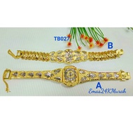 Viral Bangkok Gold Batik Pattern Bracelet (ETB145)(ETB83)