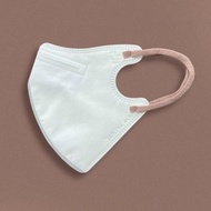 【標準】JAPLINK HEPA 高科技水駐極 立體醫療口罩-純白X奶茶耳