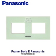 Panasonic Frame Style E 2 Gang 4 Device Clear Green - WESJ78049CGX