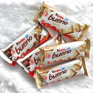 Chocolate Kinder Bueno Milk Chocolate, White, Milk and Hazelnuts Filling 43g Chocolate