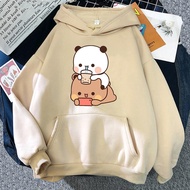 Bubu and Dudu Hoodie Women Aesthetic Graphic Funny Kawaii Bubble Tea Hoodies Unisex Anime Harajuku Vintage Pullovers Sweatshirts