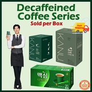 MAXIM KOREAN COFFEE DECAFFEINATED COFFEE SERIES 3 FLAVORS /Kanu Decaf / Gold Decaf/ Decaf Latte