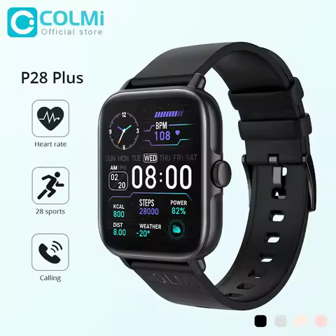 COLMI P28 Plus Bluetooth Answer Call Smart Watch Men IP67 waterproof Women Dial Call Smartwatch GTS3