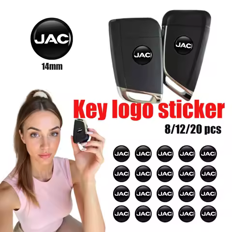 8pcs Car Logo Key Sticker Decoration Auto Accessories For JAC J3 J2 S5 A5 J5 J6 J4 Vapour S2 T8 Boar