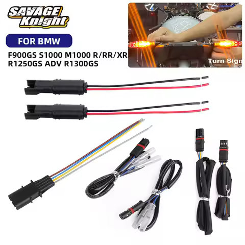 2025 2pin 4pin Male Female Plug Turn Signal Light Wire Adapter Connector For BMW R1250GS R1300GS F90
