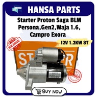 [Hansa Parts] Starter Proton Saga BLM,Persona, Gen2, Waja 1.6, Campro Exora 12V 1.2KW 8T