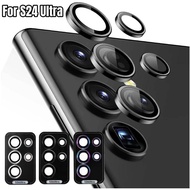 SamsungS24 S24Plus S24Ultra GalaxyS24 S24+ S24P S24U Metal Ring Camera Lens Tempered Glass Film For 