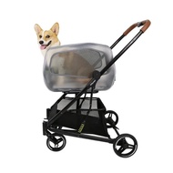 IBIYAYA NEORIDER MULTI-PURPOSE DETACHABLE PET STROLLER - SILVER MIST (DA-3158)