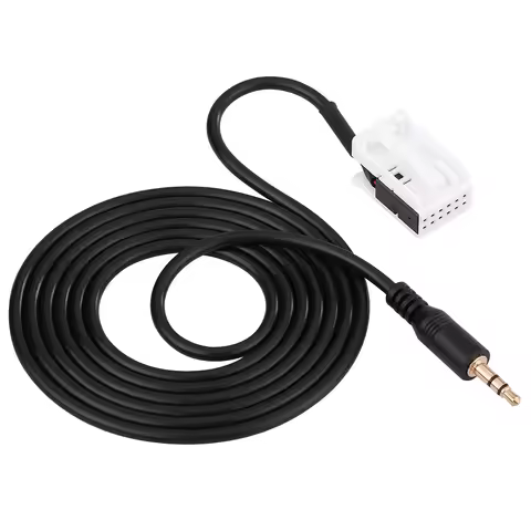12pin Car 3.5mm Male Audio AUX Input Adapter Cable W203 C Class W169 W245 W209 X164 W164 W221 W251 R