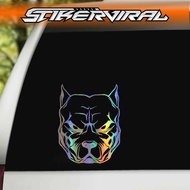 Car stickers doggy pitbull stickers pitbull dog stickers car window stickers hollow stickers