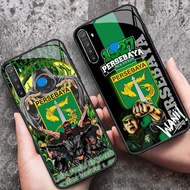 DK-89 Persebaya HD Glass Casing hp Realme 3 3i 5 5i 5S 6i 7 C65 Narzo 10 10A 20 20A Pro