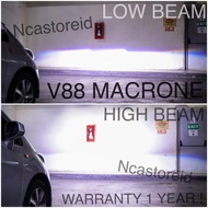 Led LAMP V88 Macrone Mini Projector H4 6000K High Quality