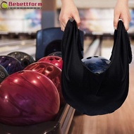 BEBETTFORM Bowling Carry Bag, Black Color Super Soft Microfiber Bowling Ball Cleaning Bag, Storage B