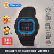 Original G Shock Men GW-B5600-2D GW-B5600-2 GWB5600-2D Digital Petak GWB Bluetooth Solar Watch [READ