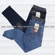 Men's Long Jeans_Long Rip Jeans_Elastic Waist Jeans
