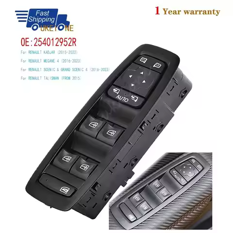 254012952R For 2015-2022 Renault Megane 4 Kadjar Scenic Talisman Electric Power Window Glass Lifter 