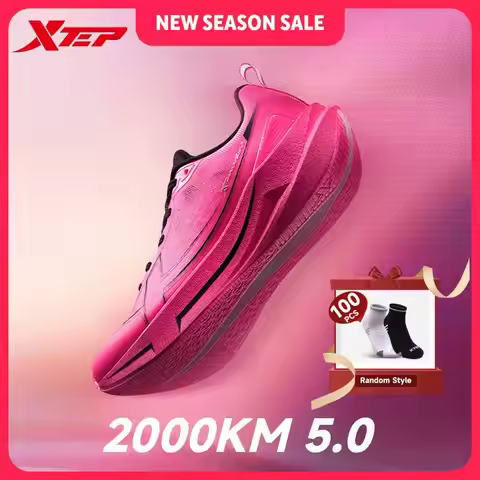 XTEP 2000km 5.0 Professional Marathon Running Shoes Cushioned Breathable Lightweight Youth Sports Sh