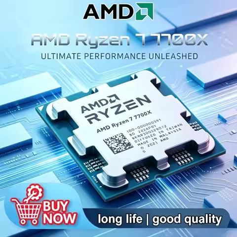 AMD Ryzen 7 7700X CPU New , R7 7700X, 4.5GHz,8-Core,16-Thread, 5NM, L3=32M,100-000000591 Socket AM5